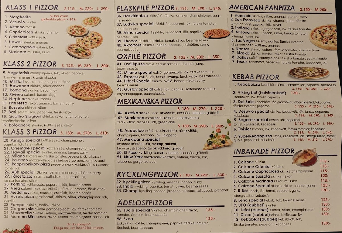 Menu Pizzeria Milano I Ludvika-10